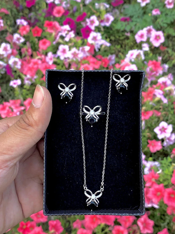 3 In 1 Jewellery Box Set ( TOPS, RING, NECKLACE )