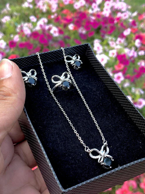 3 In 1 Jewellery Box Set ( TOPS, RING, NECKLACE )